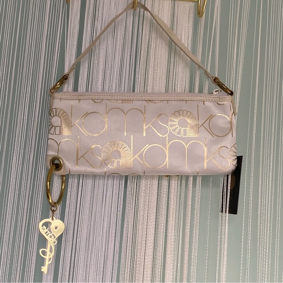White and Gold Akdmks Purse NWT - Picture 1 of 16